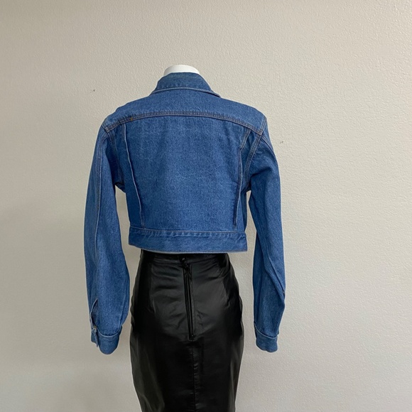 Ces Toi Crop Jean Jacket Size Large - Picture 5 of 8